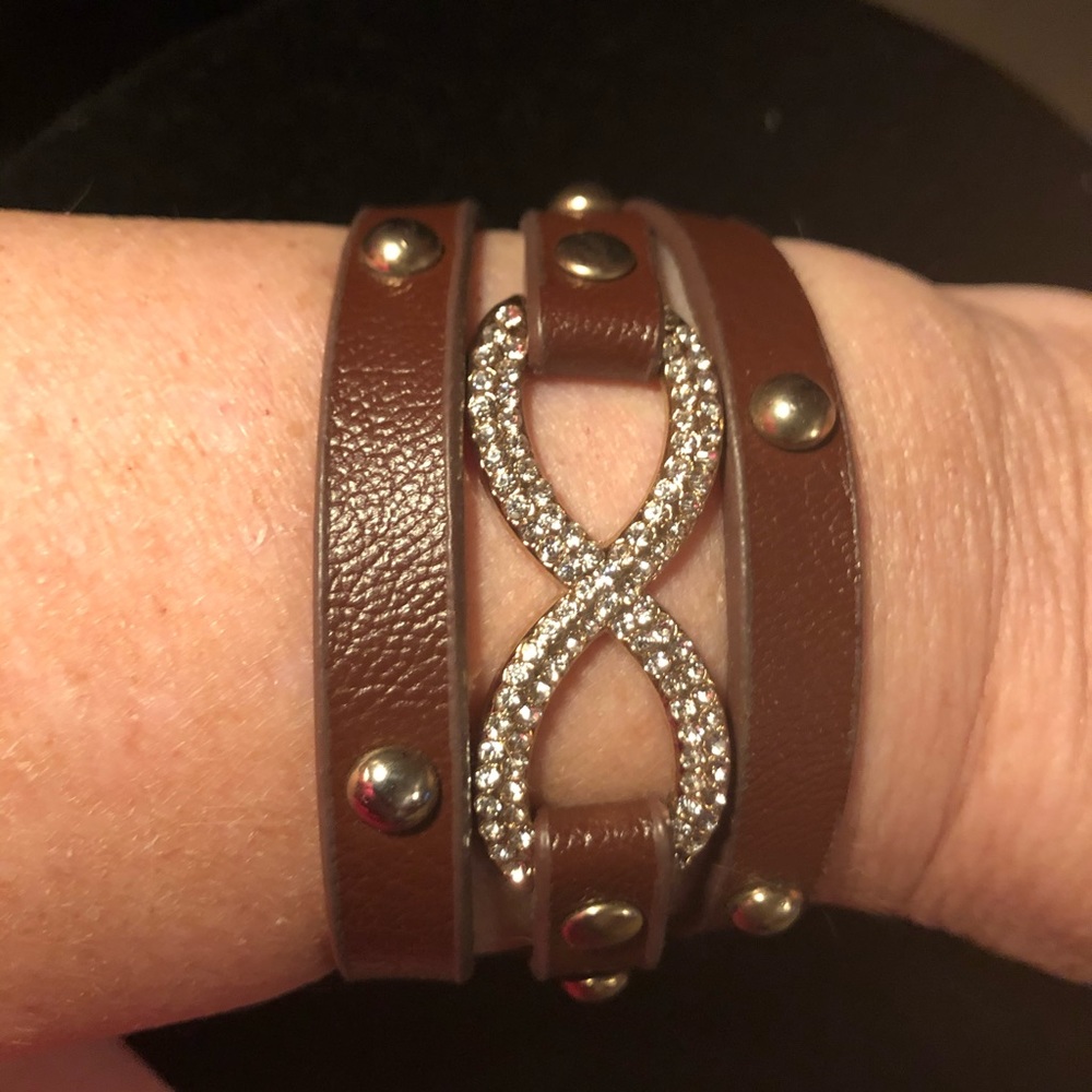 New Infinity Leather Wrap Bracelet